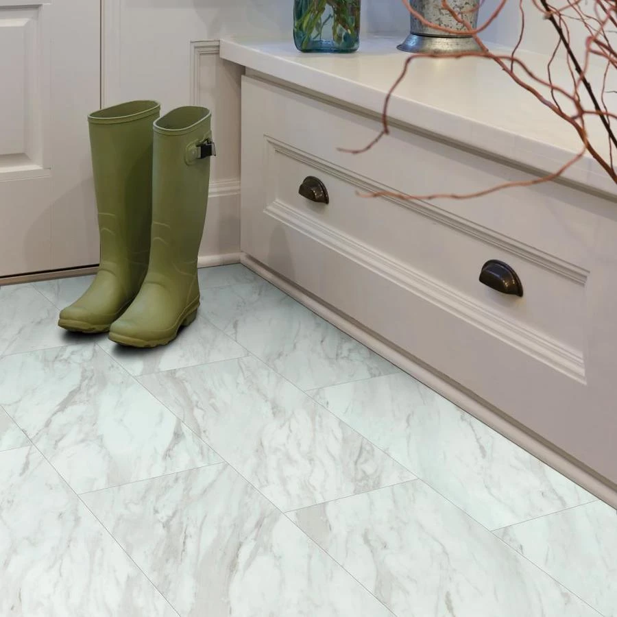 SMARTCORE Pro 8-Piece 12-in X 24-in Ashland Gray Interlocking Vinyl Tile 10 SMARTCORE Pro 8-Piece 12-in X 24-in Ashland Gray Interlocking Vinyl Tile - Image 10