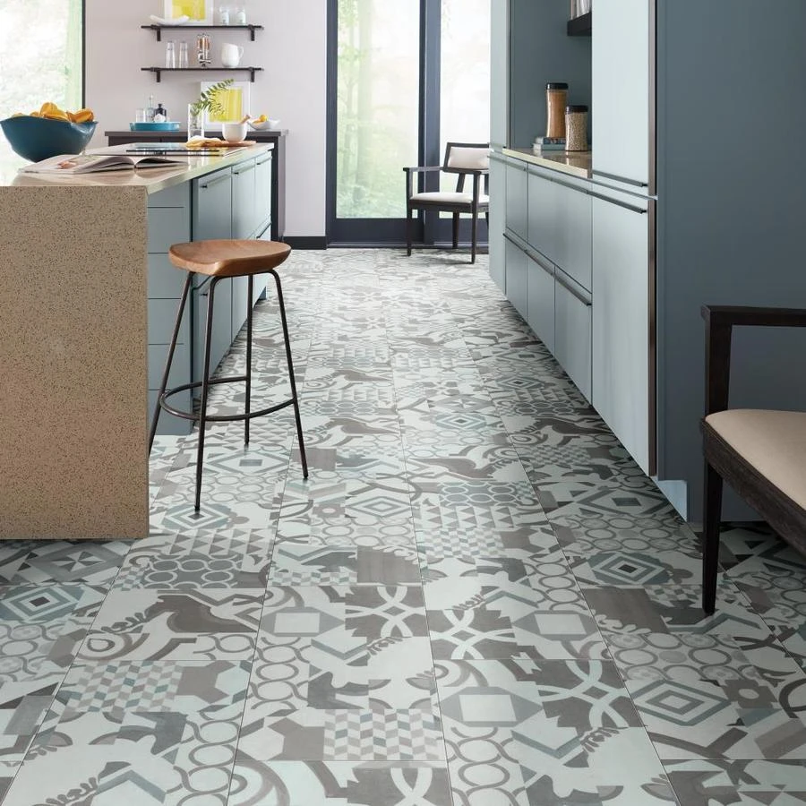 SMARTCORE Pro 8-Piece 12-in X 24-in Ashland Gray Interlocking Vinyl Tile 9 SMARTCORE Pro 8-Piece 12-in X 24-in Ashland Gray Interlocking Vinyl Tile - Image 9